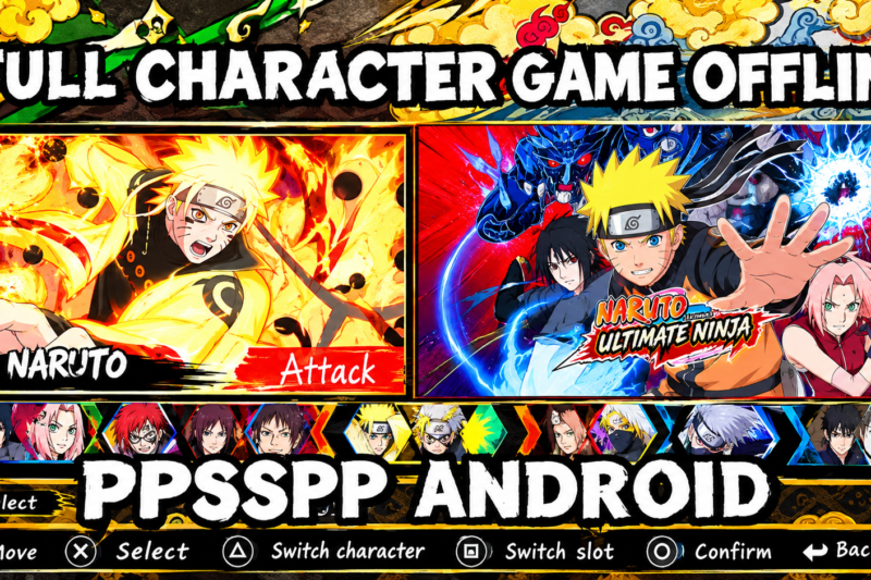 Naruto Shippuden Kizuna Drive PPSSPP Android Offline Full Character