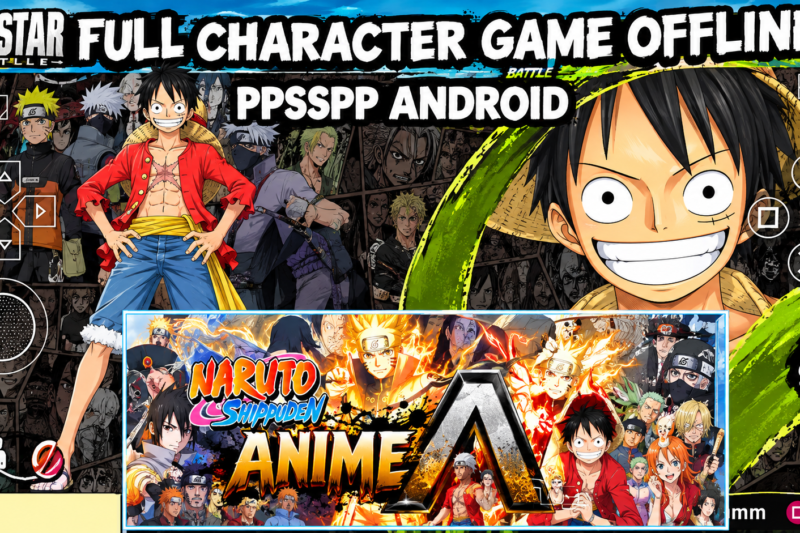 Naruto Ultimate Ninja Mod All Star Anime Character PPSSPP Android Offline Full Character
