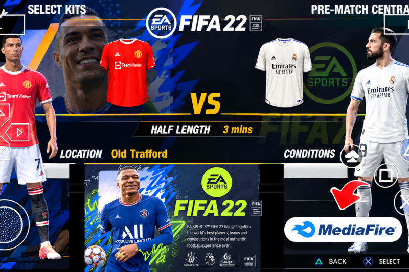 FIFA 22 Mod Textures PPSSPP Android Ukuran Kecil Iso