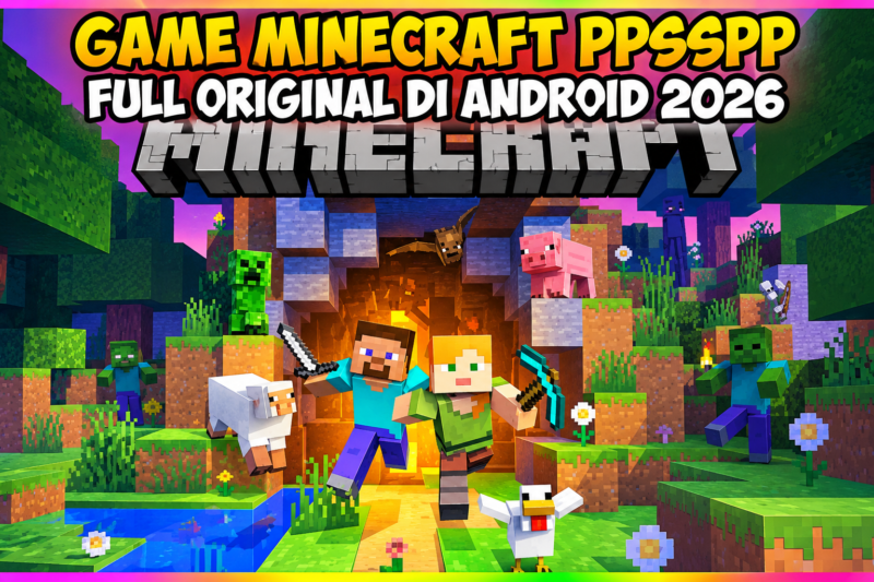 Minecraft PPSSPP Offline Ukuran Kecil Android
