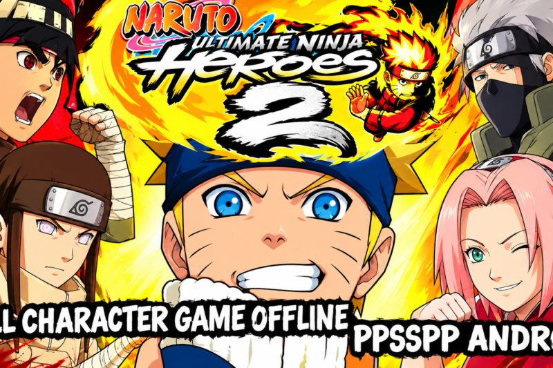 Naruto Shippuden Ultimate Ninja Heroes 2 PPSSPP Android Offline ull Character