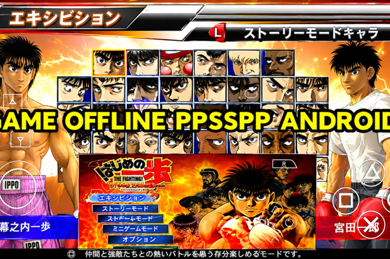 Boxing Hajime No Ipo PPSSPP Offline Ukuran Kecil Android