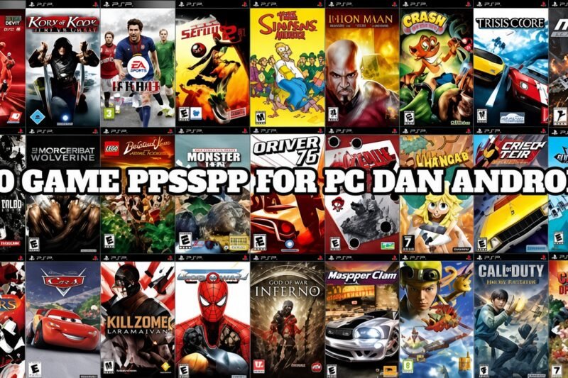 50 Game PPSSPP For Android dan PC