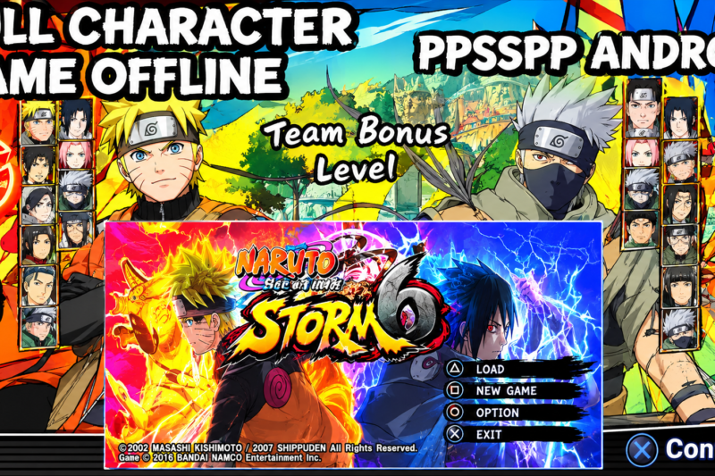 Naruto Shippuden Ultimate Ninja Storm 6 PPSSPP Android Offline Full Character
