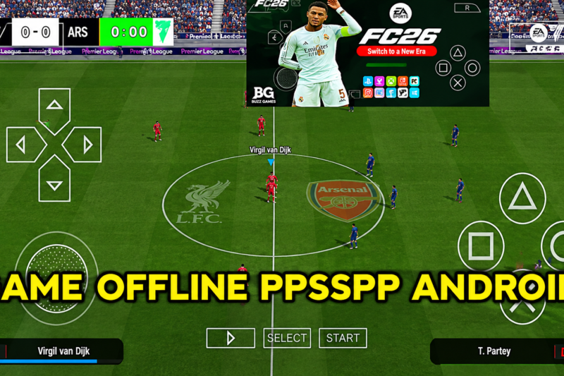FC 26 PPSSPP Android Offline Full Update UCL & League Kits 25/26 Season 4K Graphics