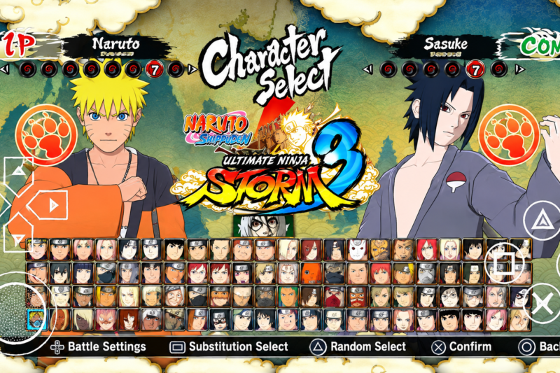Naruto Ultimate Ninja Storm 3 PPSSPP Android Offline Full Character