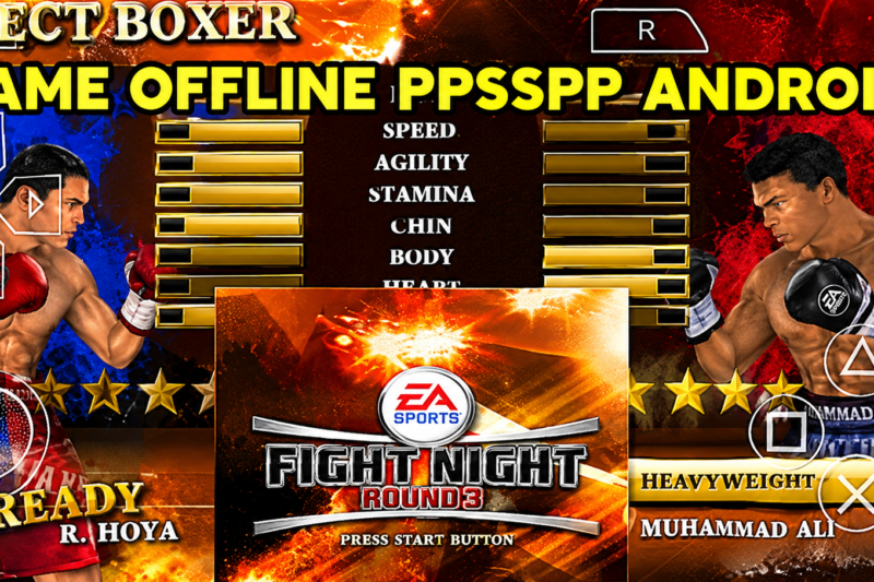 Boxing Fight Night Round 3 PPSSPP Offline Ukuran Kecil Android