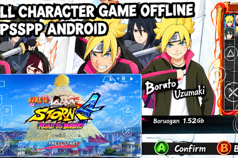 Naruto Ultimate Ninja Impact Road to Boruto PPSSPP Android Offline Full Character