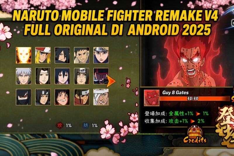 Naruto Mobile Fighter Remake V4 New Update 2025 Full Characters
